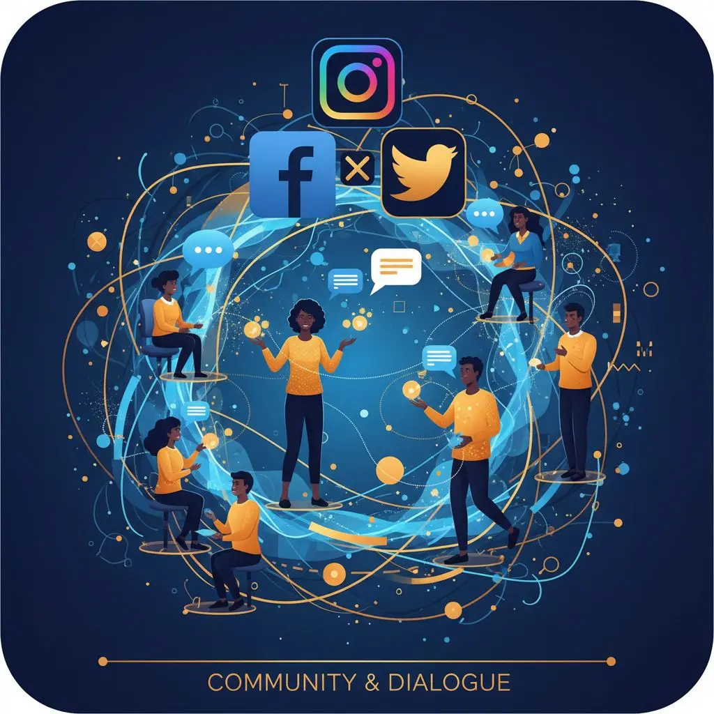 Icone social e community attiva per aggiornamenti su Bwin