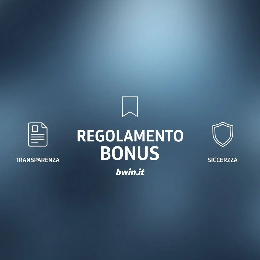Banner informativo sulle regole bonus bwin con icone trasparenza.