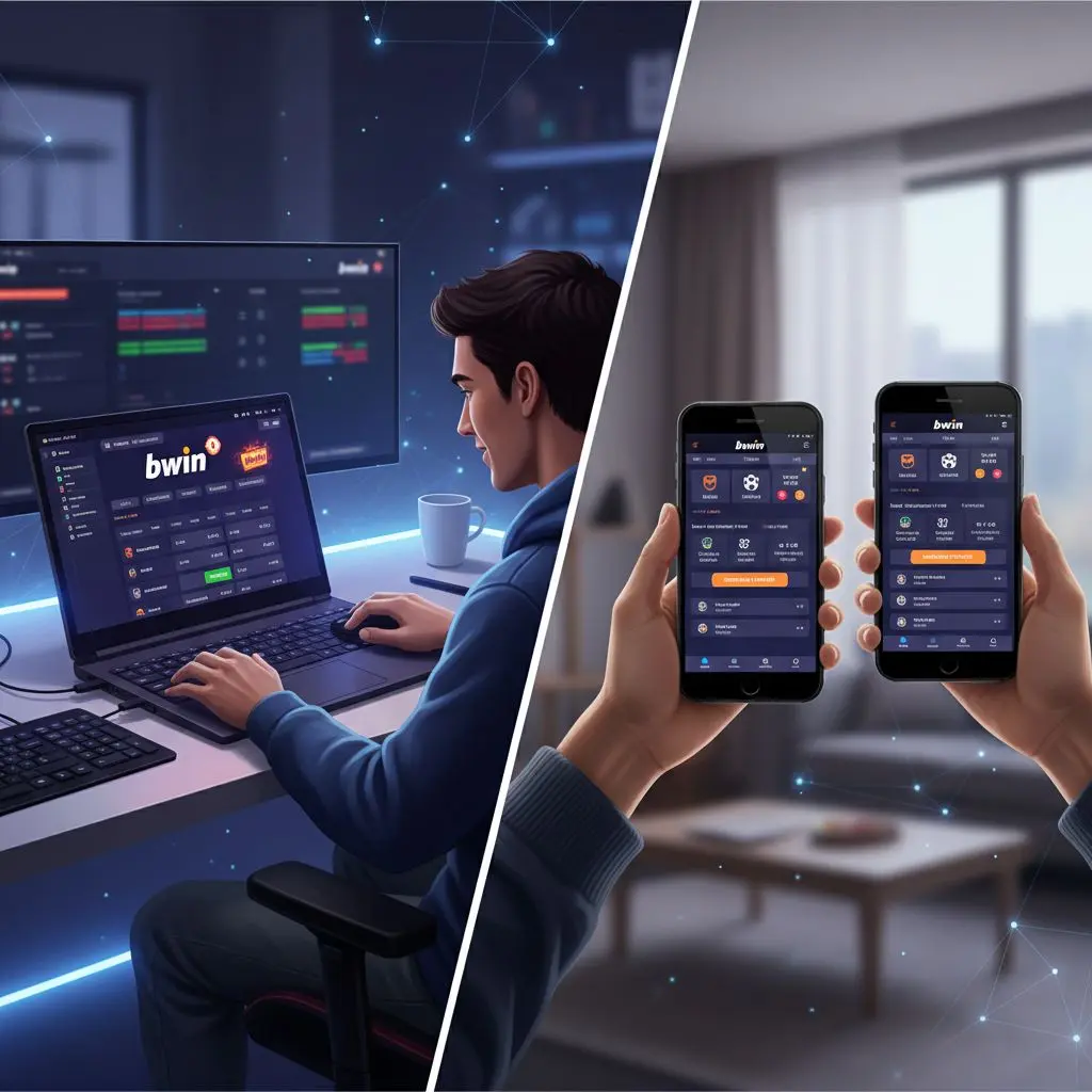 Confronto tra uso di Bwin casinò desktop e mobile su diversi dispositivi
