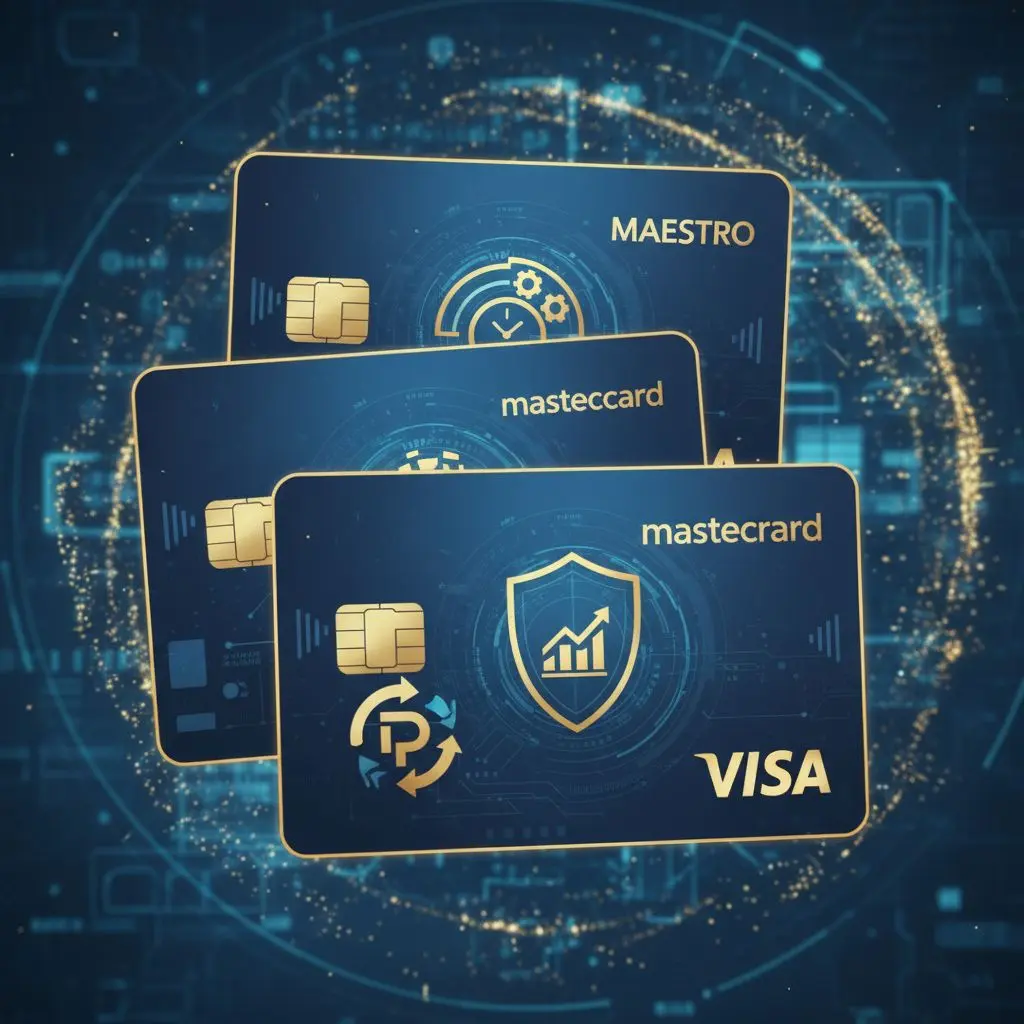 Confronto visuale carte Bwin: Maestro, Mastercard, Visa con icone tempi e limiti