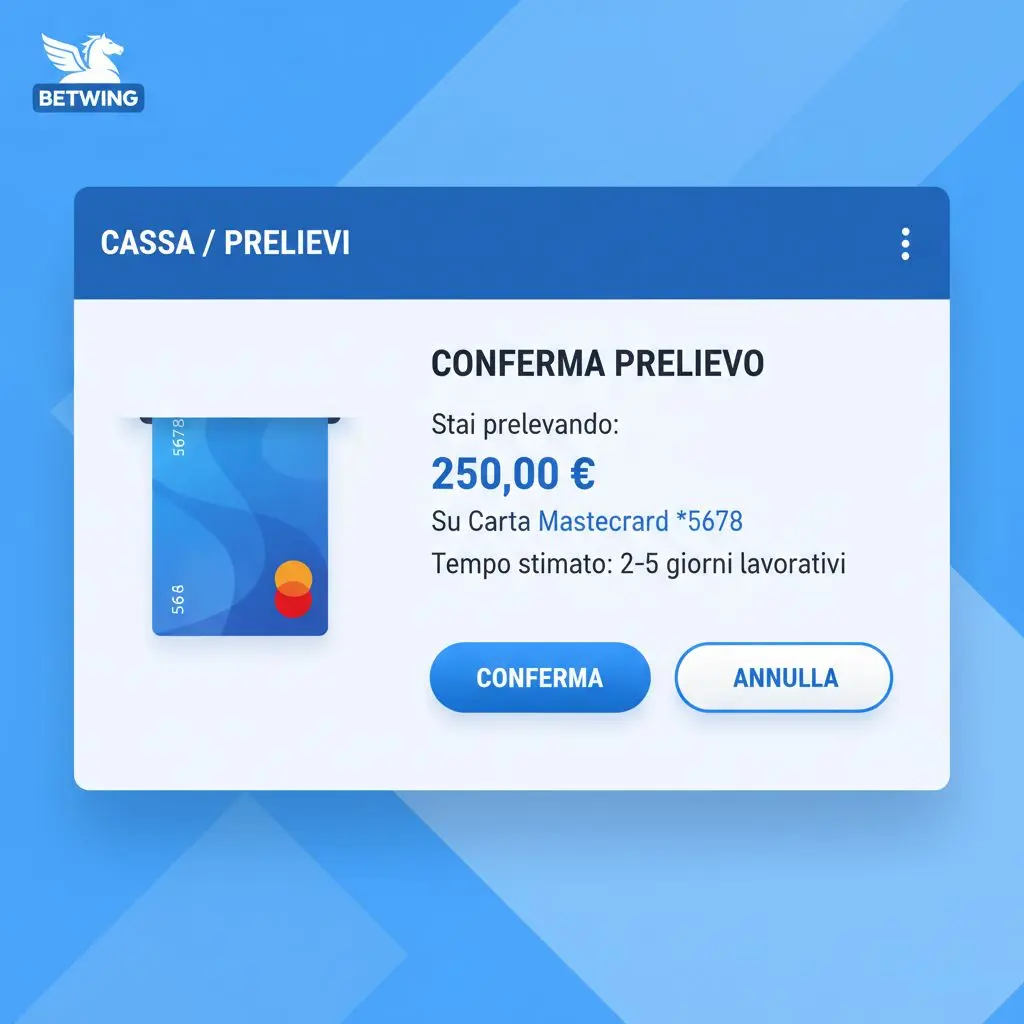 Schermata guida prelievo con carta Bwin nella sezione Cassa, focus su praticità e sicurezza