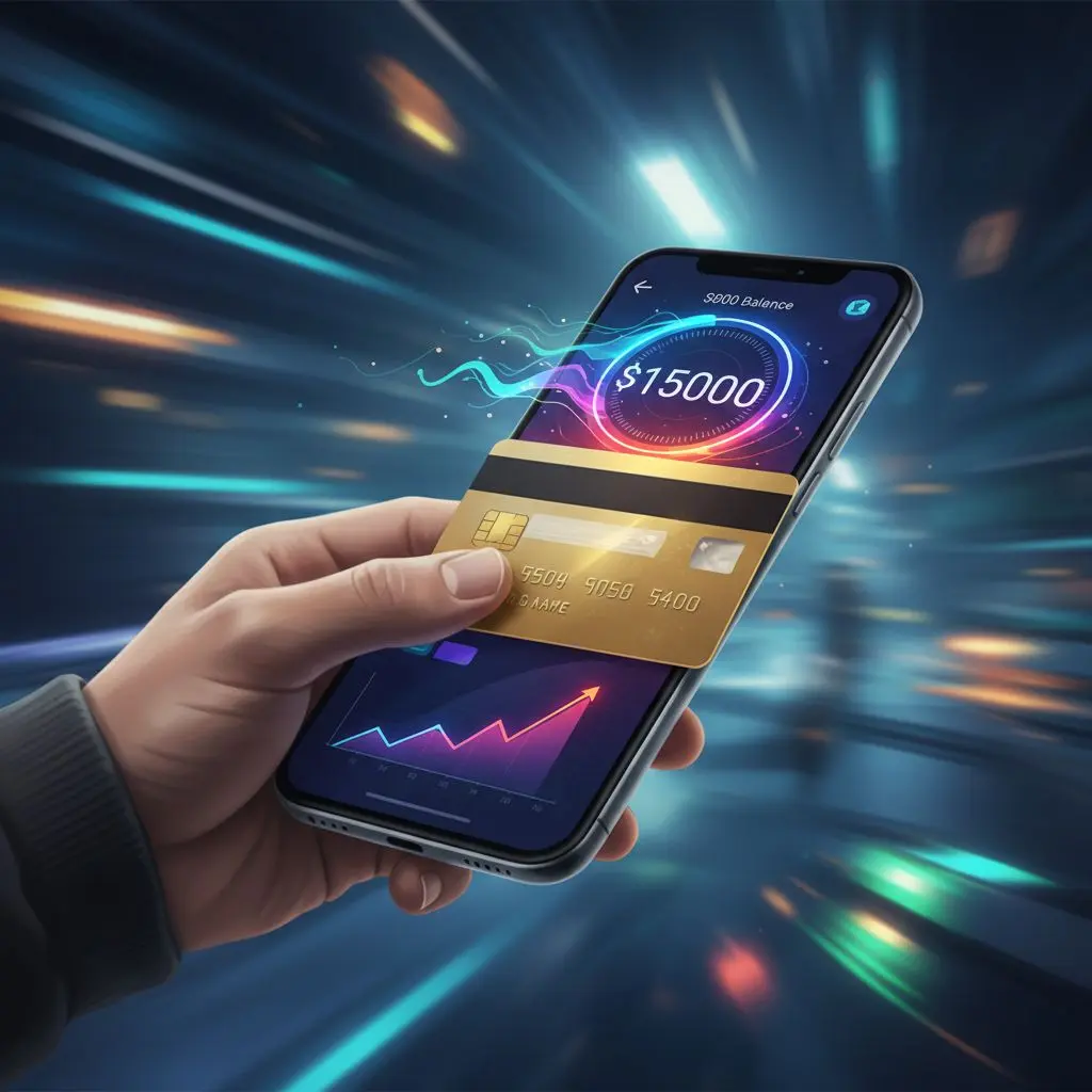 Banner con mano che effettua una ricarica Bwin via smartphone e carta.