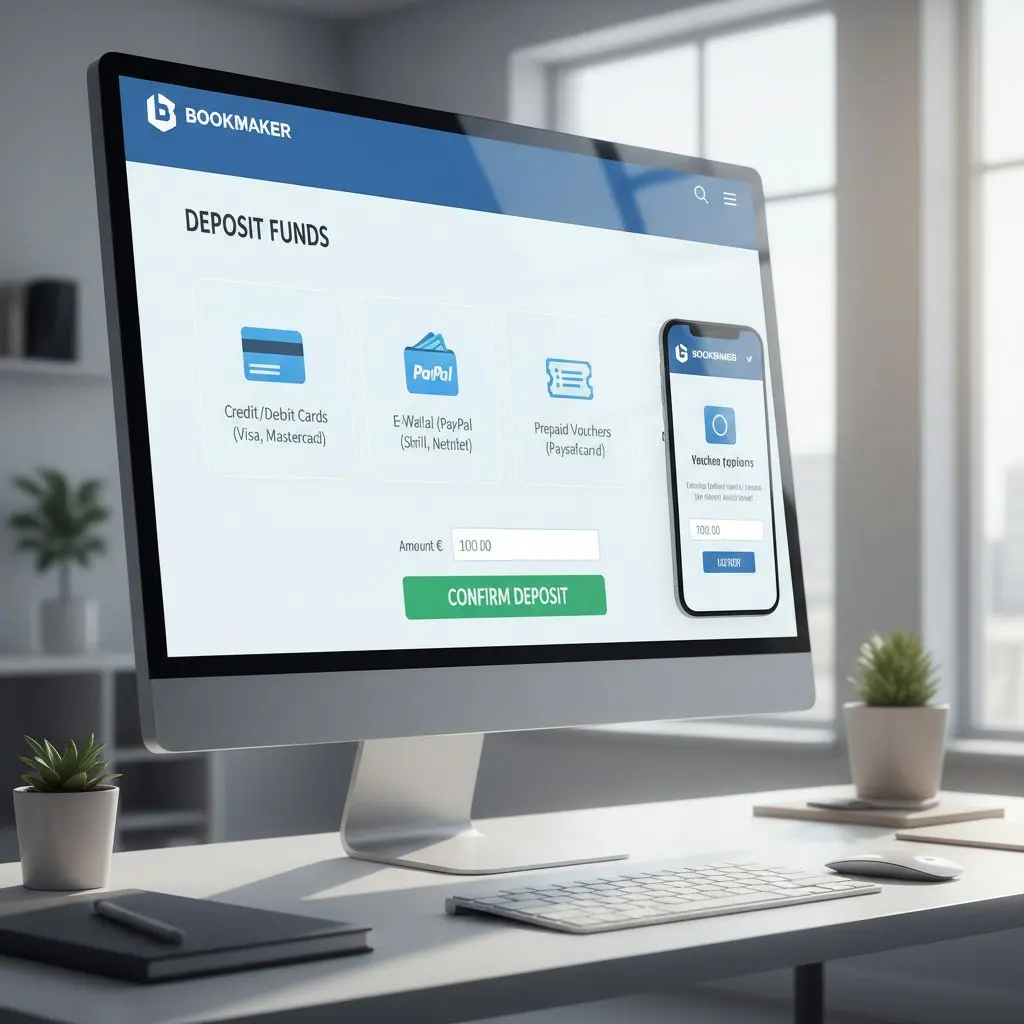 Schermata generica della sezione deposito di un bookmaker.