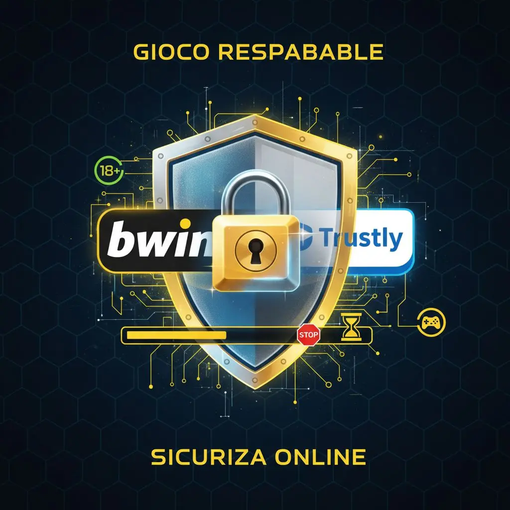 Immagine sicurezza e tutela del giocatore Trustly su Bwin, scudo e limiti di gioco.