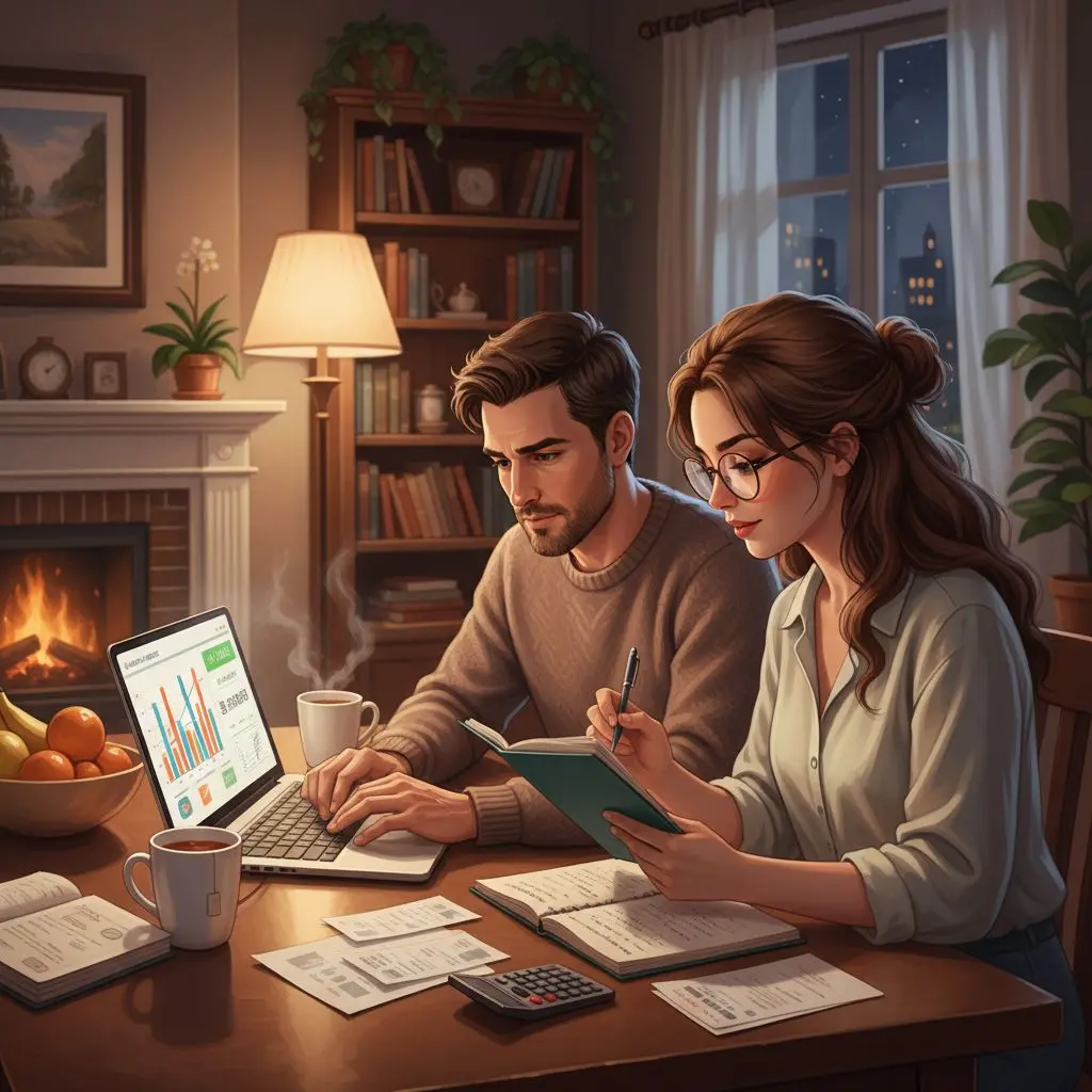 Utenti che gestiscono responsabilmente prelievi e budget di gioco su laptop