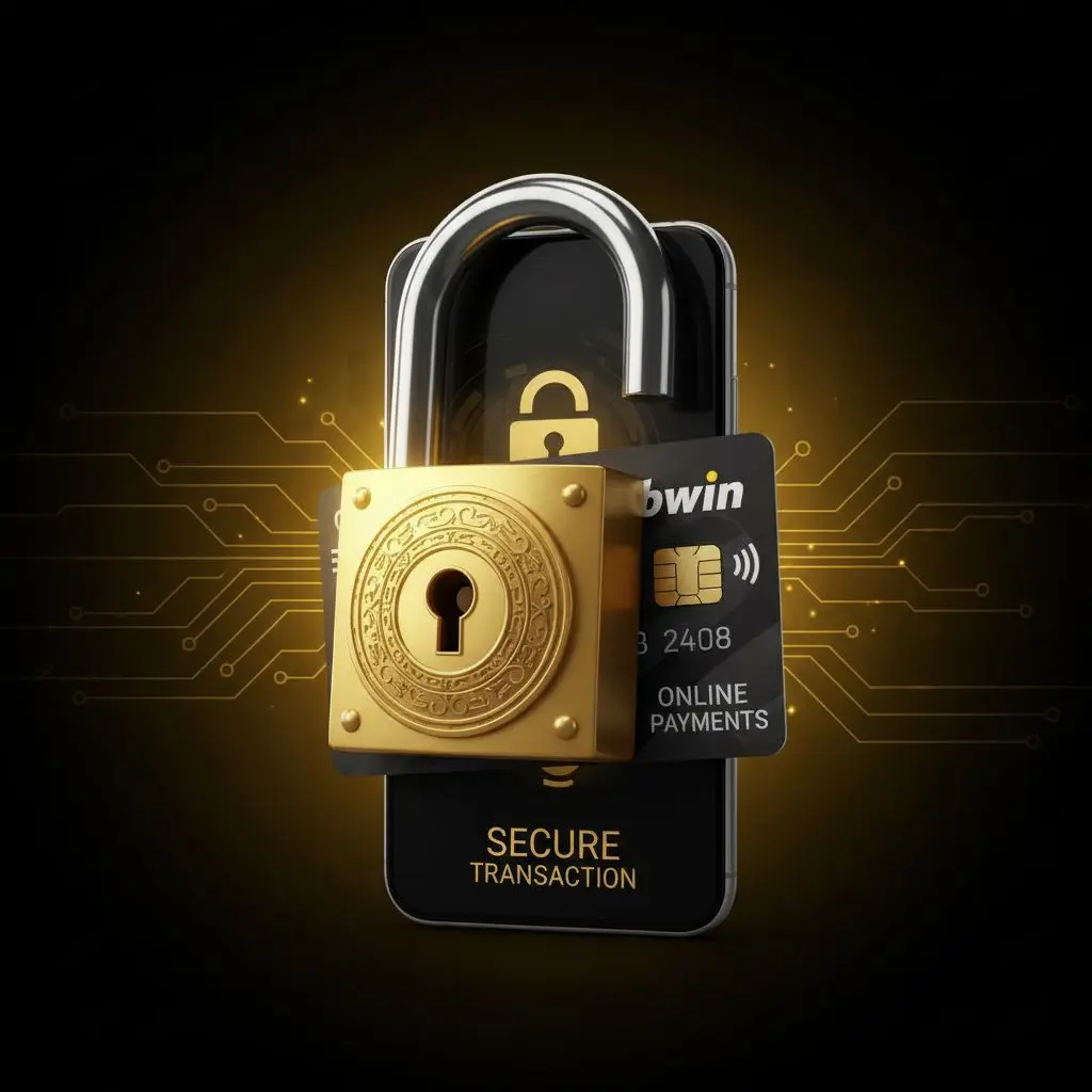 Lucchetto su carta e telefono, simbolo sicurezza pagamenti Bwin
